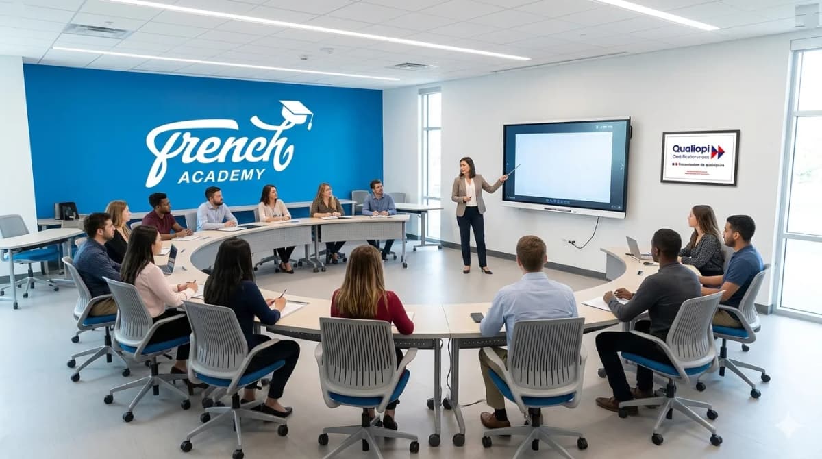 Salle de cours French Academy — session de formation TP ECSR